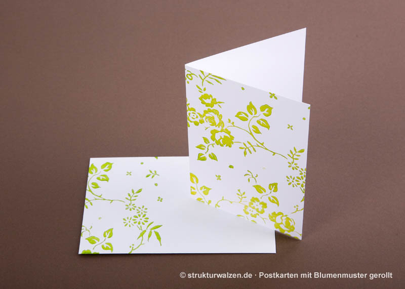 Postkarten mit Blumenmuster selber drucken