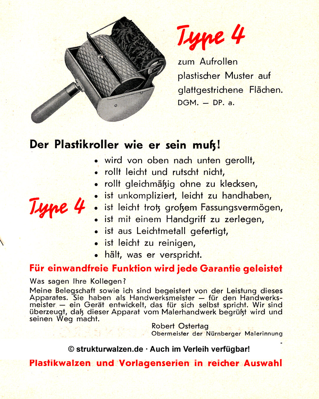 Reuss Type 4 - Plastikrollgerät