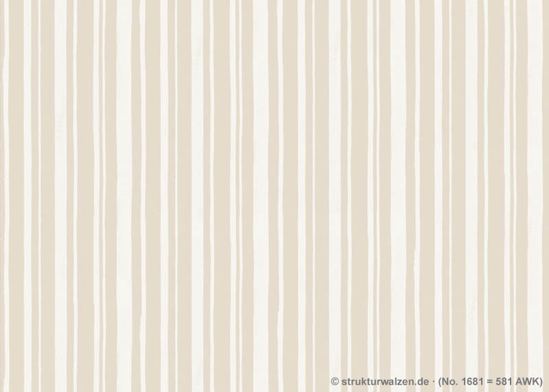 Musterwalze No. 1681 - dicke und dünne Streifen / Linien